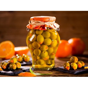 Oliwki Manzanilla nadziewane pomarańczą 300 g