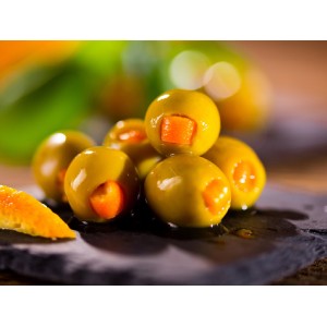 Oliwki Manzanilla nadziewane pomarańczą 300 g