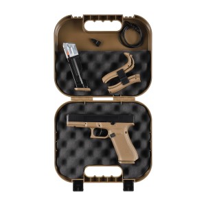 Pistolet na kule gumowe Glock Gen 5 T4E .43 CO2 coyote, zestaw