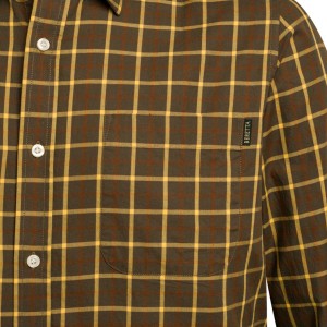 Koszula męska Beretta Bryggen Shirt Brown Yellow Check