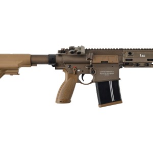 Replika karabinek ASG HK HecklerKoch HK M110 A1 6 mm gaz, zielono-brązowy