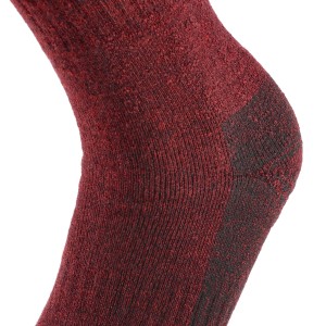 Skarpety Comodo Merino wool Trekker bordowe