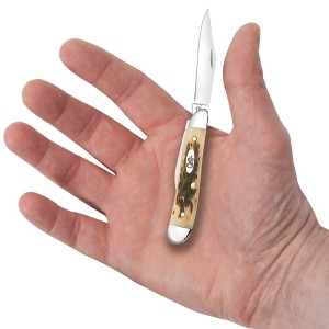 Scyzoryk Case Peanut SS Amber Bone