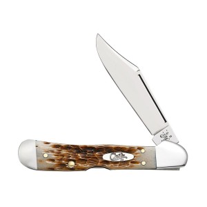 Nóż Case Mini Copperlock SS Amber Bone