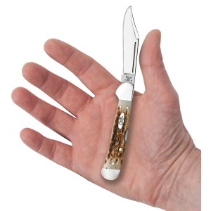Nóż Case Mini Copperlock SS Amber Bone