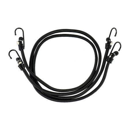 Sznur M-Tac Elastyczny Z Haczykami Black (2 szt.)