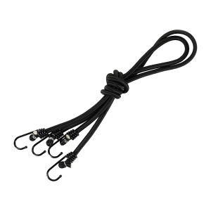 Sznur M-Tac Elastyczny Z Haczykami Black (2 szt.)