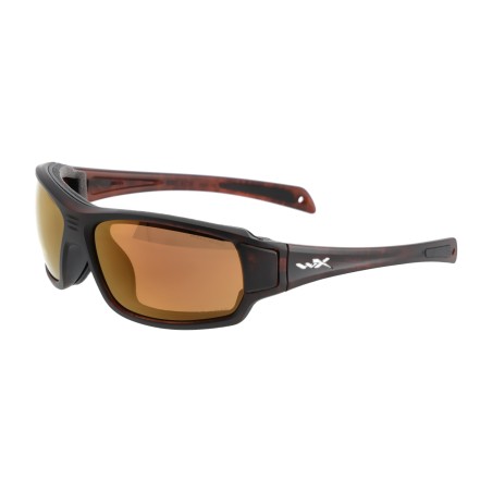 Okulary polaryzacyjne Wiley X Breach Captivate CCBRH04 bronze mirror, brązowe oprawki