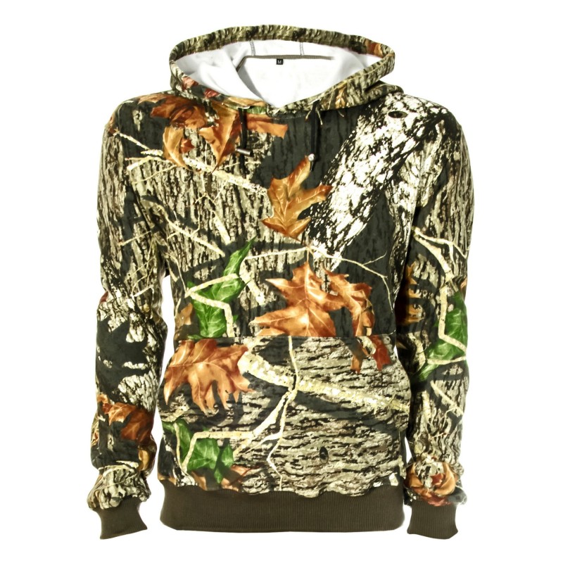 BLUZA  MYŚLIWSKA  HUNTER,  WĘDKARSKA  KAMUFLAŻ  LAS  M,  KANGUREK,  BAWEŁNA
