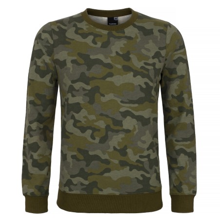 BLUZA  MYŚLIWSKA  HUNTER,  WĘDKARSKA  KAMUFLAŻ  MORO  BAWEŁNIANA  Z  DOMIESZKĄ