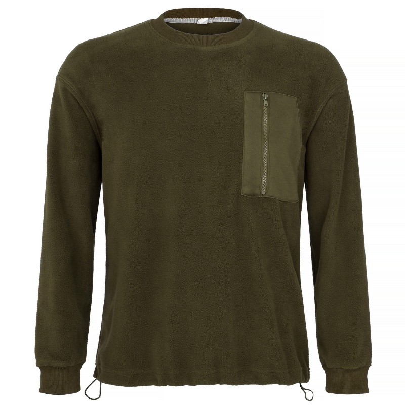 BLUZA  MYŚLIWSKA  HUNTER,  WĘDKARSKA  POLAR  CIENKA  ZIELONA