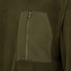 BLUZA  MYŚLIWSKA  HUNTER,  WĘDKARSKA  POLAR  CIENKA  ZIELONA