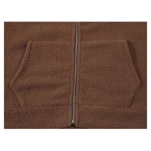 BLUZA  MYŚLIWSKA  HUNTER,  WĘDKARSKA  Z  GRUBEGO  POLARU  BRĄZOWA,  CIEPŁA  370g.