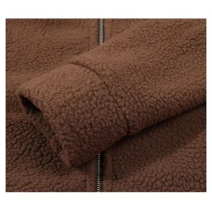BLUZA  MYŚLIWSKA  HUNTER,  WĘDKARSKA  Z  GRUBEGO  POLARU  BRĄZOWA,  CIEPŁA  370g.