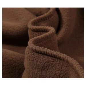 BLUZA  MYŚLIWSKA  HUNTER,  WĘDKARSKA  Z  GRUBEGO  POLARU  BRĄZOWA,  CIEPŁA  370g.