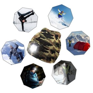 Czapka  myśliwska  HUNTER  zimowa  led  USB  wyjmowane, 5  kolorów