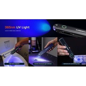 Latarka AceBeam UC20 WR UV 1000 lm USB-C