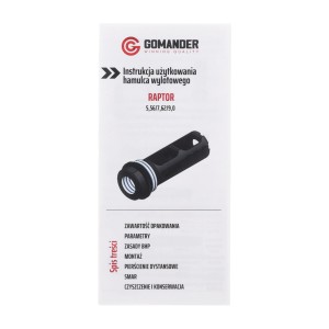 Hamulec wylotowy Gomander Raptor 7,62 M14x1 czarny