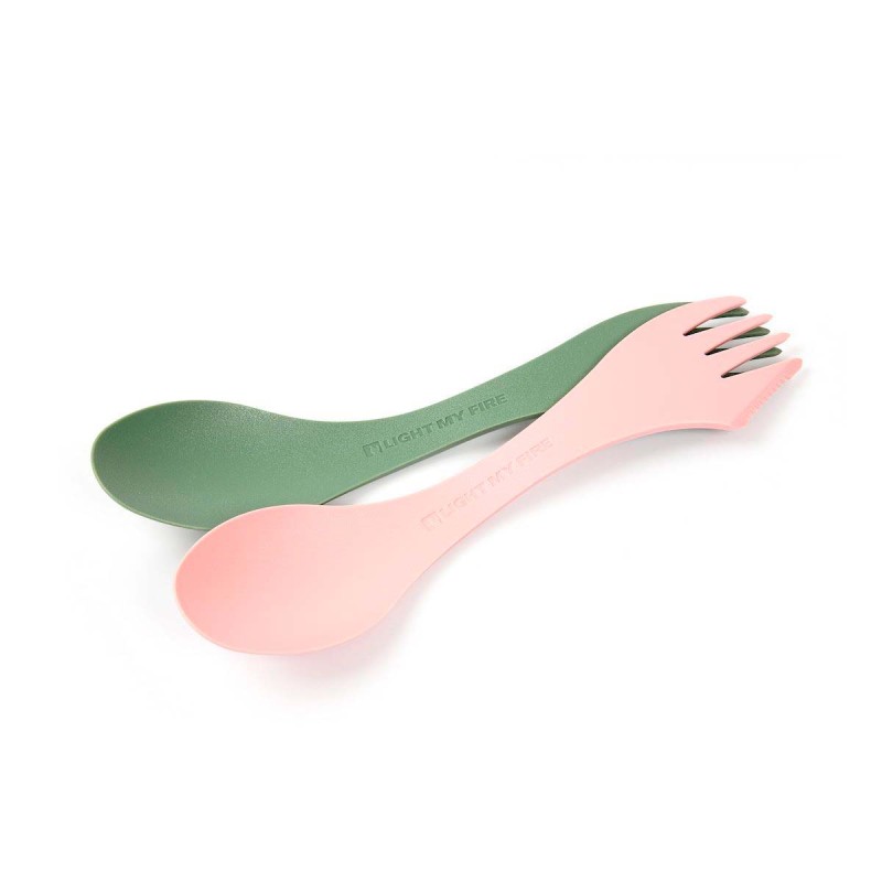 Łyżkowidelec Light My Fire Spork Bio little zielono-róż