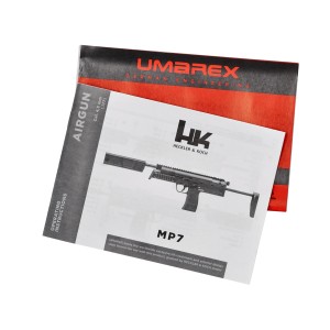 Pistolet maszynowy wiatrówka HecklerKoch MP7 SD 4,5 mm sprężynowa