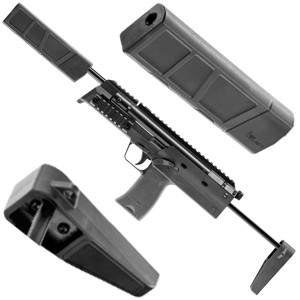 Pistolet maszynowy wiatrówka HecklerKoch MP7 SD 4,5 mm sprężynowa