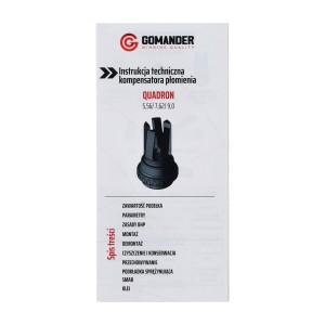 Tłumik płomienia Gomander Quadron S 7,62 M15X1