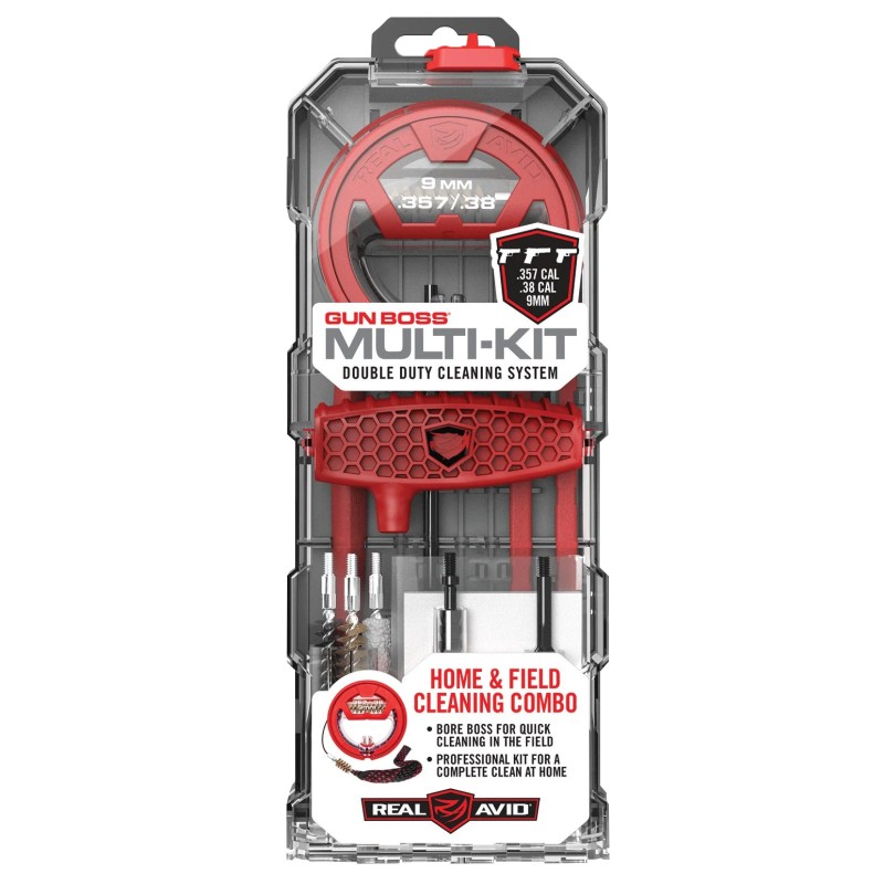 Zestaw narzędzi do czyszczenia broni Real Avid Gun Boss Multi-Kit do .357 / .38 / 9 mm