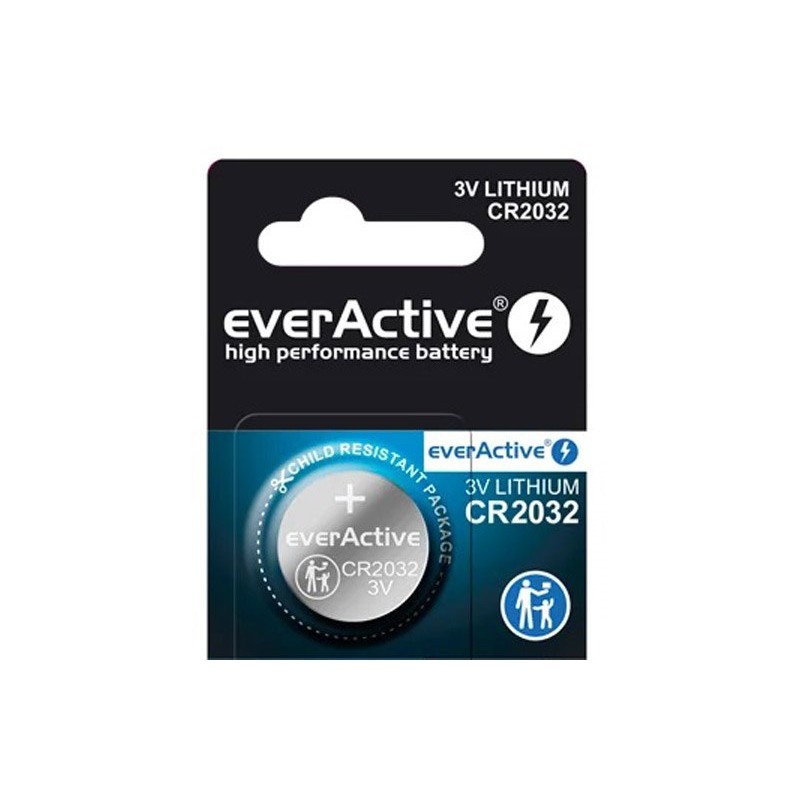 Bateria litowa mini everActive CR2032, 3V, 1 szt.
