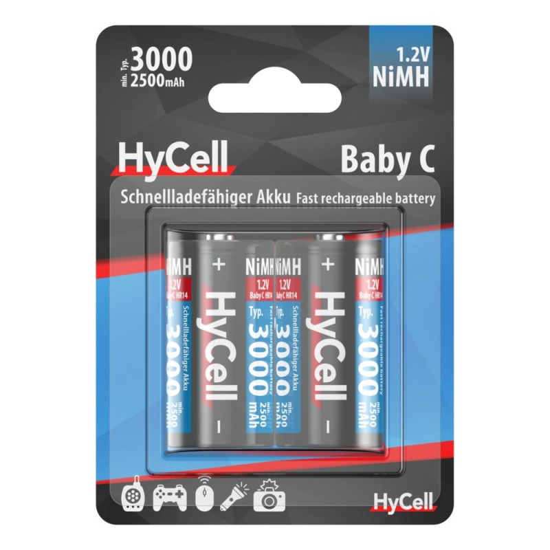Akumulatory HyCell NiMH C/HR14 typ 3000, 2 szt
