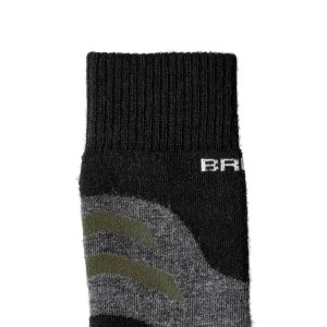 Skarpety męskie Brubeck Trekking Merino grafitowo - khaki