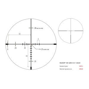 Luneta celownicza Vortex Razor II HD-E 1-6x24 30 mm JM-1/VMR-2