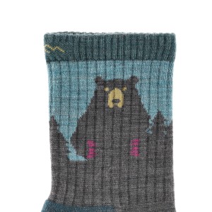 Skarpety trekkingowe damskie Darn Tough Bear Town Aqua