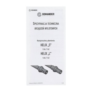 Tłumik płomienia Gomander Helix S 5,56 1/2-28 UNEF