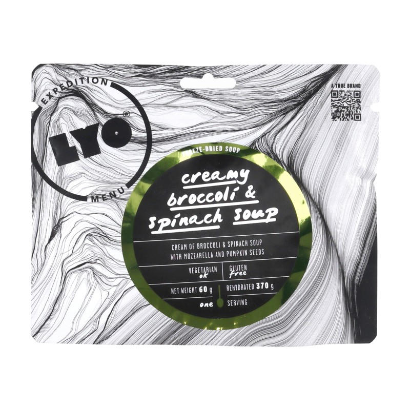 Żywność liofilizowana LYOFOOD Kremowa zupa brokułowo-szpinakowa 370 g