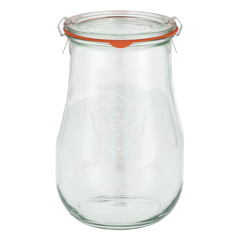 Słoik Weck Tulip z pokrywką, uszczelką i 2 zapinkami 1750 ml 4 szt