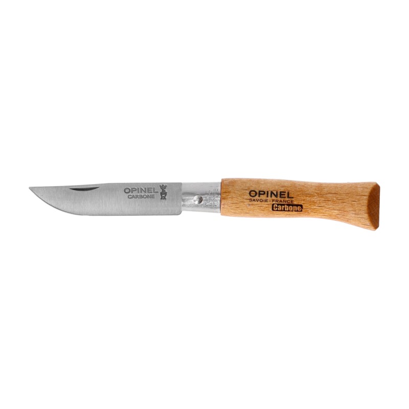 Nóż składany Opinel 4 carbon buk