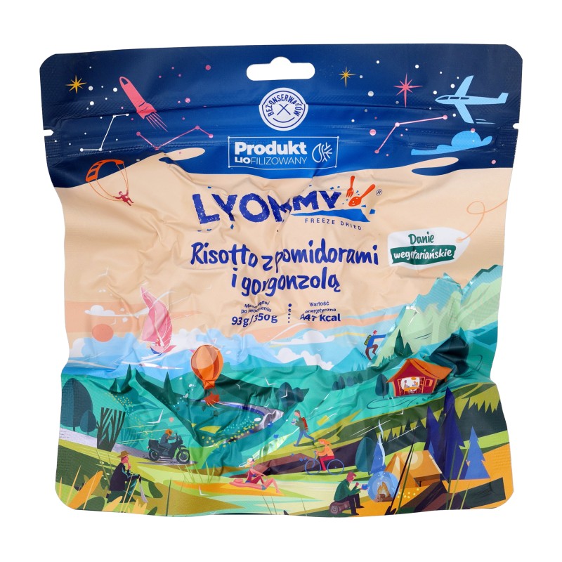 Żywność liofilizowana Lyommy Risotto z pomidorami i gorgonzolą 350 g