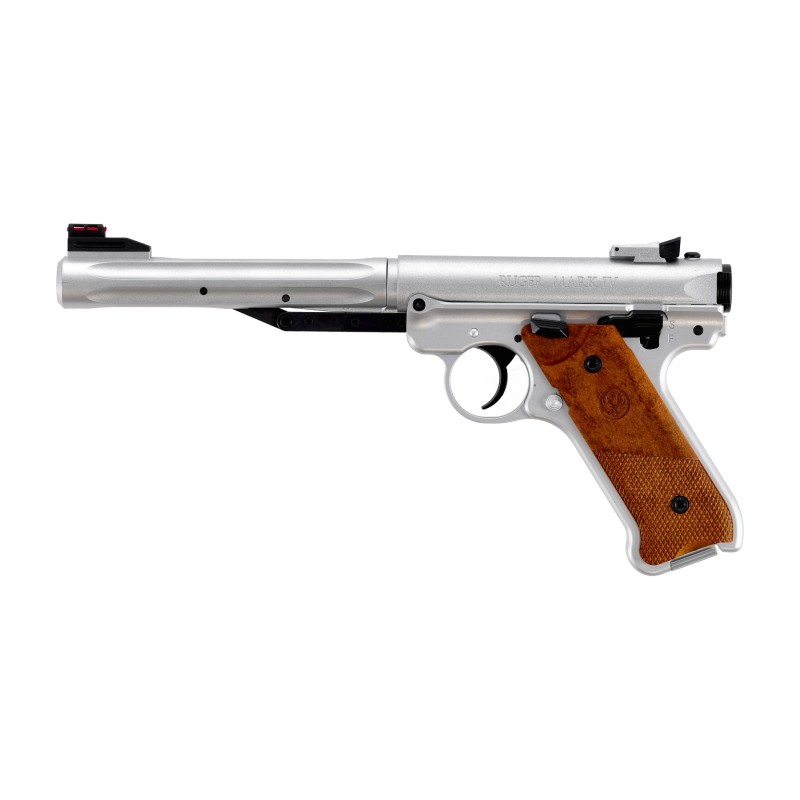 Pistolet wiatrówka Ruger Mark IV 4,5 mm srebrny