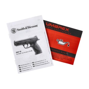 Pistolet wiatrówka SmithWesson MP40 czarna 4,5 mm BB CO2