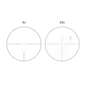 Luneta celownicza Vector Optics Continental x6 4-24 FFP Ranging 56 mm czarny SCFF-40