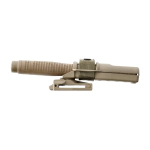 Pałka teleskopowa ESP Ergonomic 26" czarna hartowana, rękojeść khaki z uchwytem BH-55