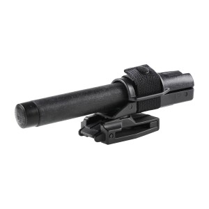 Pałka teleskopowa ESP Friction Lock 21" czarna hartowana z rękojeścią imitującą skórę