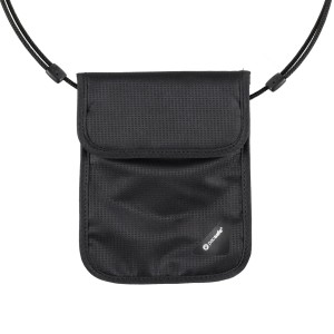 Portfel antykradzieżowy na biodro Pacsafe Coversafe V100 czarny