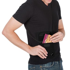 Portfel antykradzieżowy na biodro Pacsafe Coversafe V100 czarny