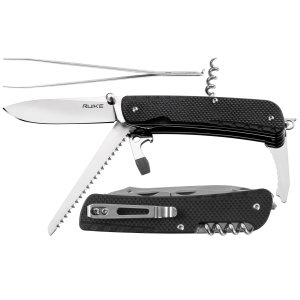 Scyzoryk Ruike LD32-B wielofunkcyjny, czarny
