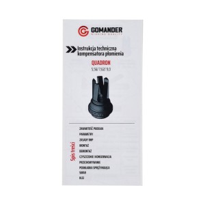 Tłumik płomienia Gomander Quadron Evo 7,62 M14x1LH