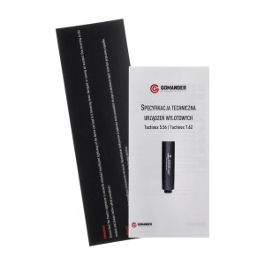 Tłumik Gomander Tactinox DT 7,62 5/8-24 UNEF Czarny