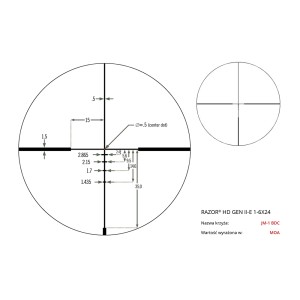 Luneta celownicza Vortex Razor II HD-E 1-6x24 30 mm JM-1/VMR-2