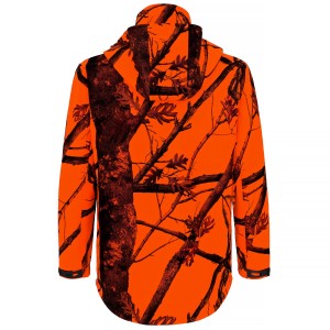 Komplet  myśliwski  HUNTER  softshell  kamuflaż  orange  na  polowania  zbiorowe
