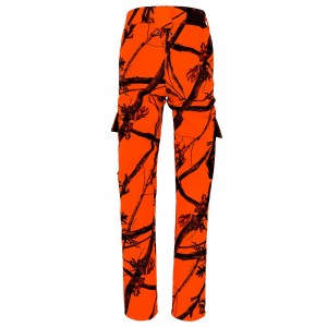 Komplet  myśliwski  HUNTER  softshell  kamuflaż  orange  na  polowania  zbiorowe